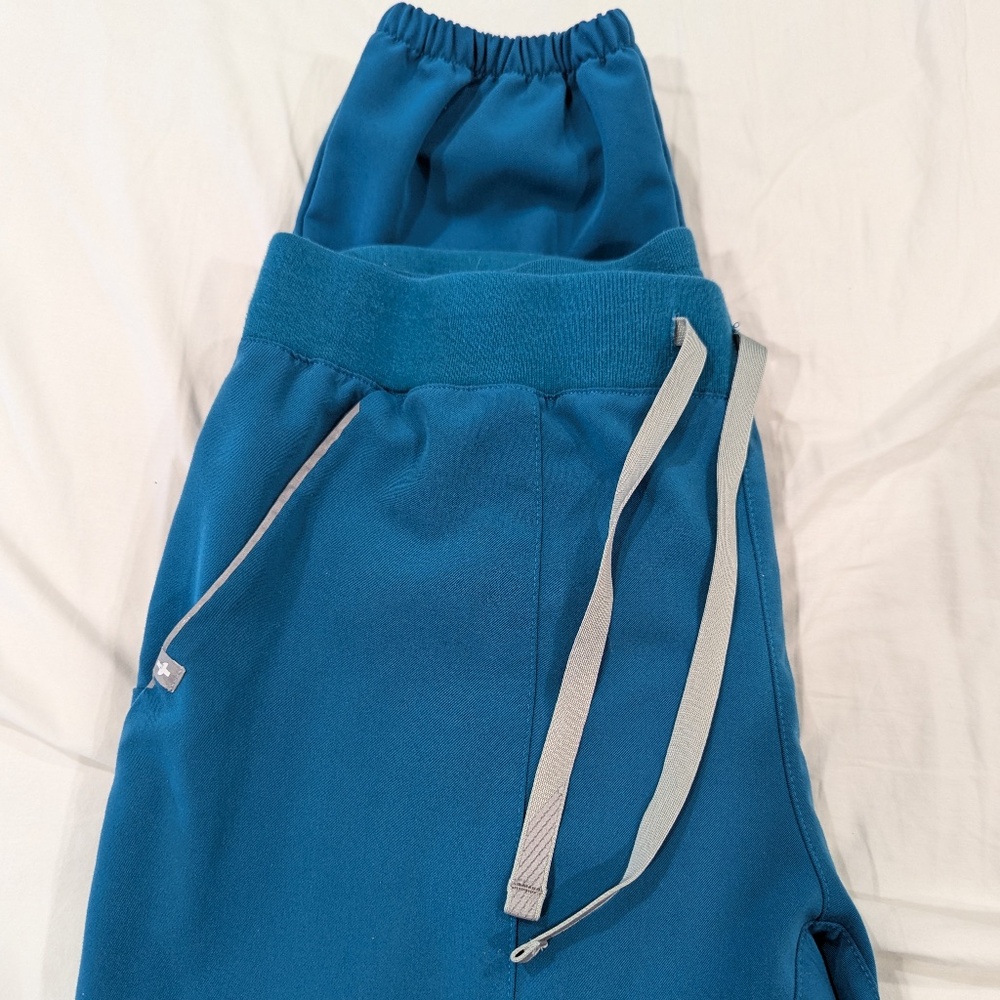 FIGS Venice Slim Jogger Scrub Pants Pacific Blue L